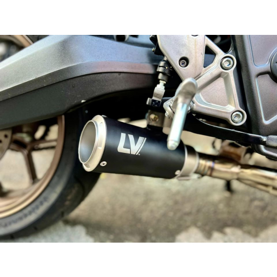 honda cb650r độ pô leovince corsa black chế đút gầm siêu gọn và uy lực…!