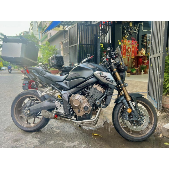 Honda Cb650r lên sét  pô Akrapovic motor Gp 2023 