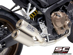 SC PROJECT - BỘ PÔ FULL 4-1-2   SC1-R TITANIUM , HONDA CB650R (2019 - 2020)