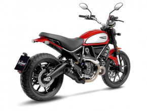 LEOVINCE DUCATI SCRAMBLER 800 ICON / DARK / NIGHTSHIFT / 2021 2022 LV-10 INOX FULL BLACK RACING exhaust Not Approved 15250FB