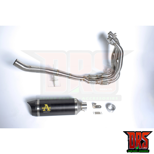 Cổ full-sys inox 304 ZX25R Và Pô ARROW Thunder ( đít carbon ) Chính Hãng