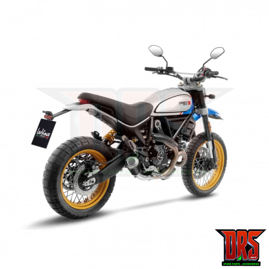 LEOVINCE DUCATI SCRAMBLER 800 DESERT SLED / 2021 2022 LV-10 INOX BLACK RACING silencer exhaust Not Approved 15254B