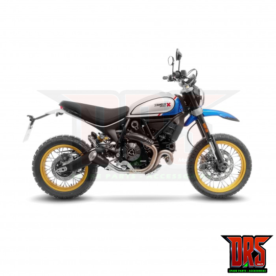 LEOVINCE DUCATI SCRAMBLER 800 DESERT SLED / 2021 2022 LV-10 INOX BLACK RACING silencer exhaust Not Approved 15254B