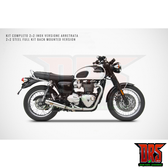 Pô Zard Triumph Bonneville T120 - Full Kit 2>2 Racing